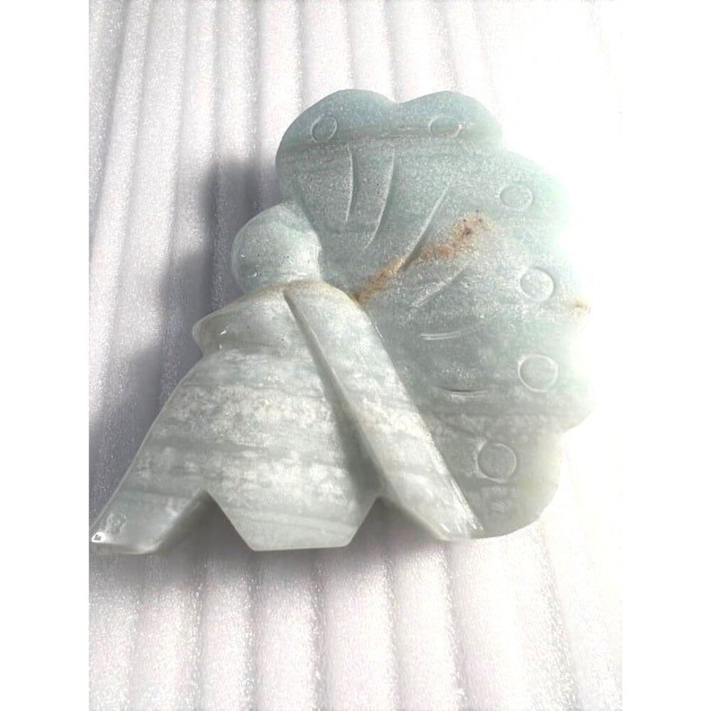 Large Caribbean Calcite Butterfly Fairy Carving